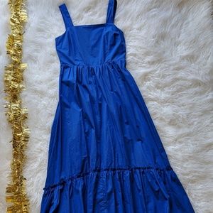 NWT Flounced Blue Hi Lo Dress